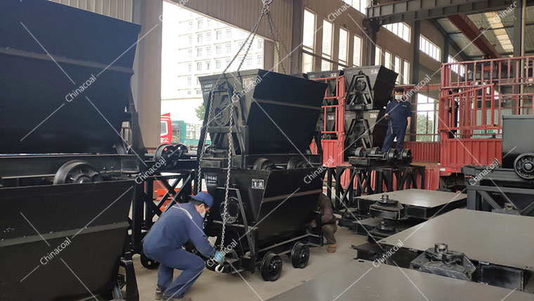 China Coal Group Sent A Batch Of Bucket-tipping Mine Car To Zaozhuang City